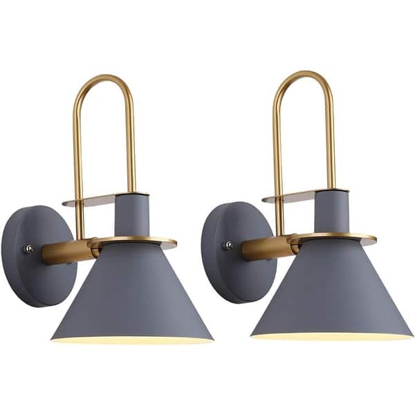 Set of 2 wall sconce hardwired wall light fixture farmhouse wall lamp