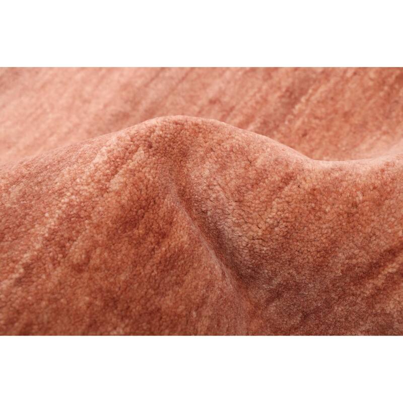 ECARPETGALLERY Hand-knotted Pak Finest Gabbeh Copper Wool Rug - 4'2 x 5'11