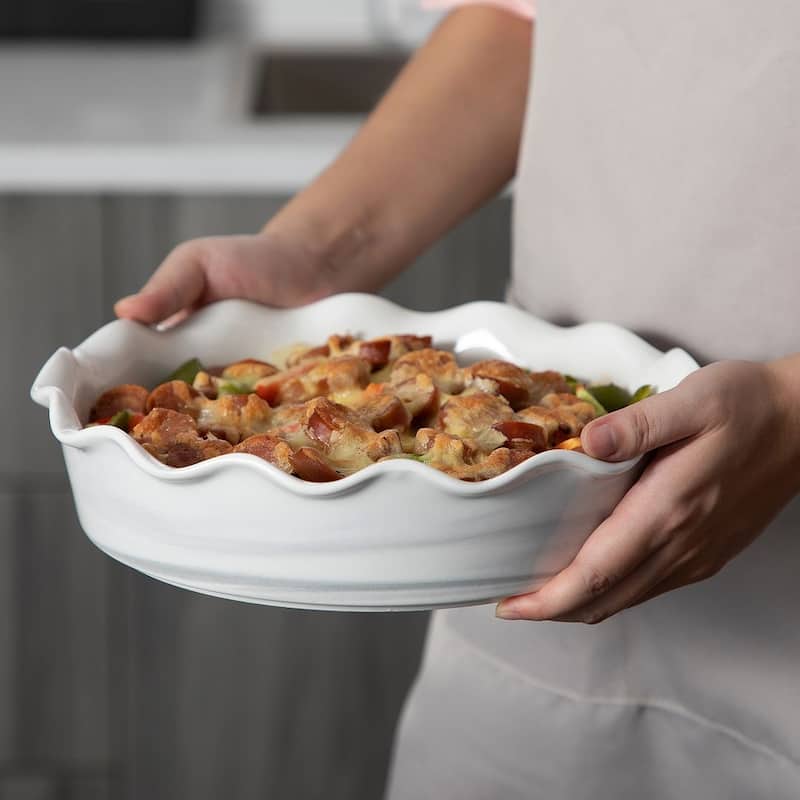 10.5" Stoneware Pie Quiche Pan 60 Oz.