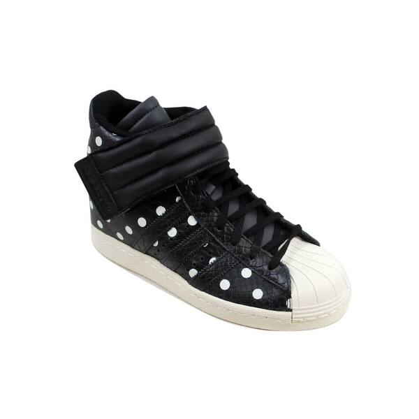 Shop Adidas Women S Superstar Up Strap W Carbon Carbon Black Polka