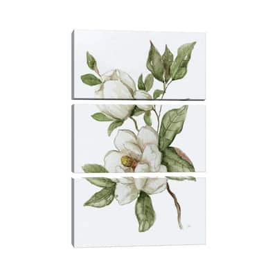 iCanvas "Magnolia Morning II" by Nan 3-Piece Canvas Wall Art Set
