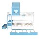 preview thumbnail 4 of 25, Full over Full Bunk Bed with Twin Size Trundle,Farmhouse Bed with Drawer and Storage Box,Housebed