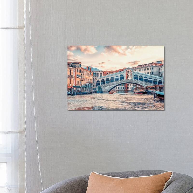 iCanvas "Ponte Di Rialto" by Manjik Pictures Canvas Print - 18x26x1.5