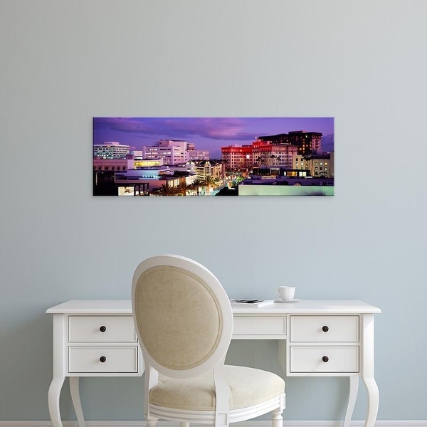 Easy Art Prints Panoramic Image 'View of buildings in a city, Rodeo Drive, Beverly Hills, California' Canvas Art