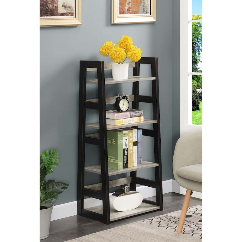 Convenience Concepts Designs2Go Trestle Bookcase - Faux Birch/Black