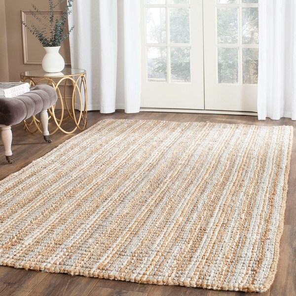 Safavieh Handmade Natural Fiber Jerneja Solid Chunky Jute Rug. Opens flyout.