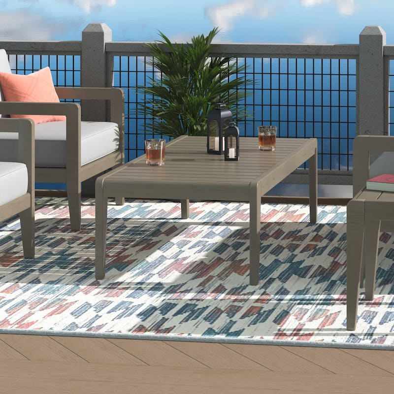Homestyles Sustain Gray Wood Outdoor Coffee Table