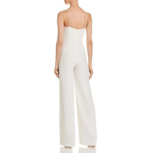 black halo jumpsuit white