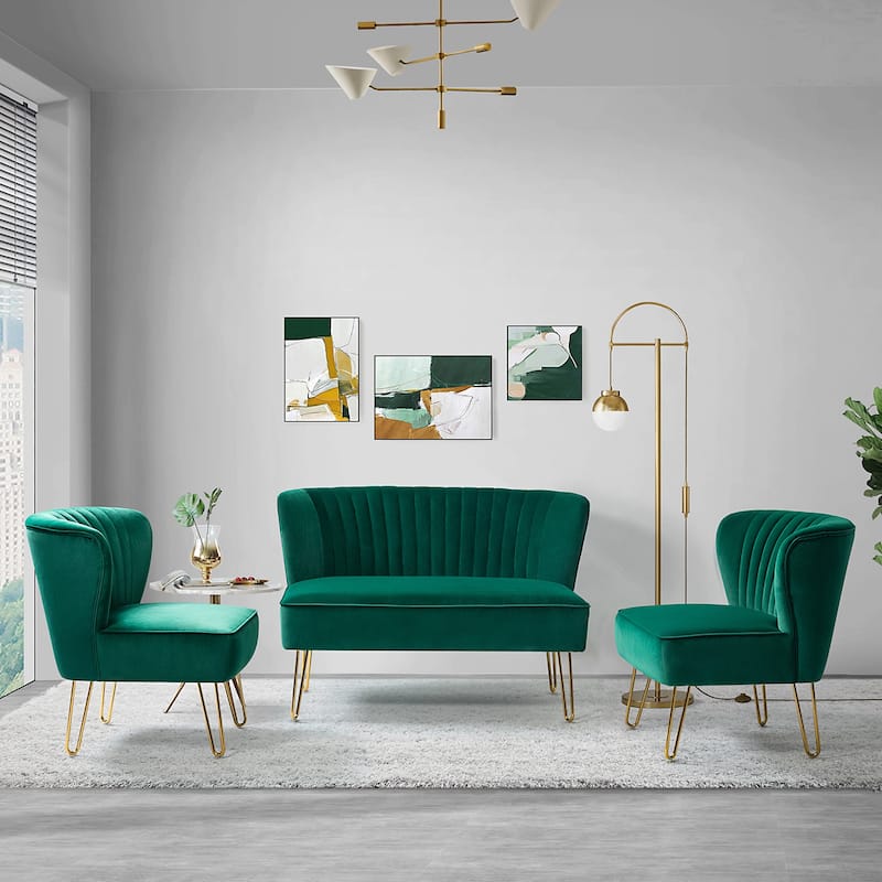 Barto 45" 3 Piece Living Room Set by HULALA HOME