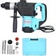preview thumbnail 14 of 16, Rotary Hammer Drill 1100W 1-1/2" SDS Plus with Drill Bits & Case Blue