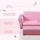 preview thumbnail 19 of 20, Two-seater Kids Sofa Set with Footstool - 32.75" L x 16.5" W x 16.25" H