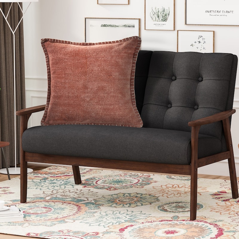 Sevita Guapo Casual Solid Stitched Edge Cotton Throw Pillow