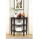 preview thumbnail 1 of 10, Convenience Concepts Newport Half-Circle Console Table with Shelves