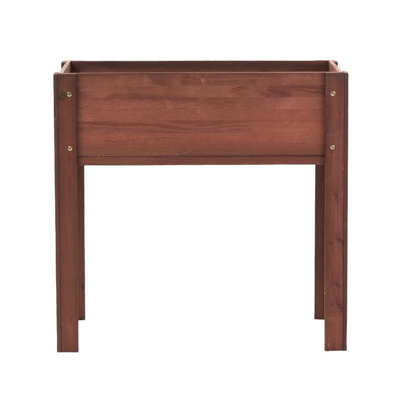 Anmytek Elevated Raised Garden Bed Standing Height Patio Backyard Planter Wooden
