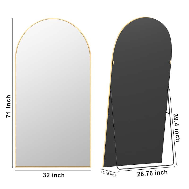 Arched Full Length Mirror Large Floor Mirror