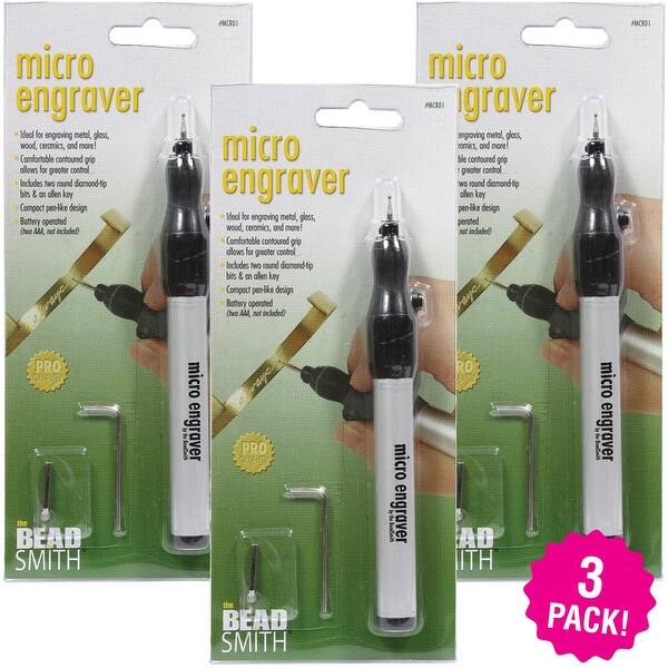 Beadsmith Micro Engraver 3 Pkg Overstock 29480558 • comfortable contoured grip allows for greater control • includes two. overstock com