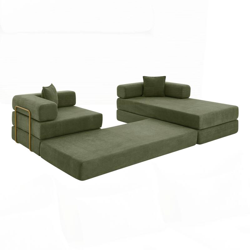 Modular Sectional Sofa with L-Shape Chaise, Boneless Cloud Couch with Deep Seat
