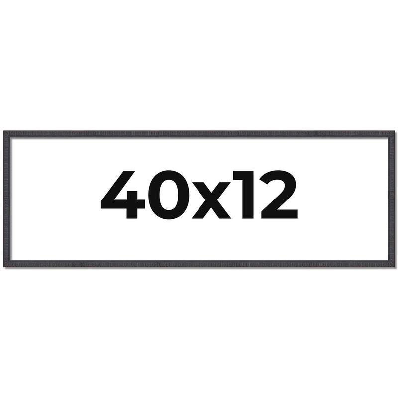 40x12 Frame Brown Picture Frame - Complete Modern Photo Frame Includes