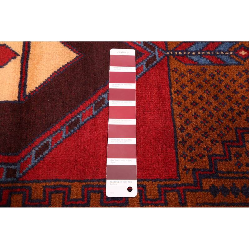 ECARPETGALLERY Hand-knotted Teimani Red Wool Rug - 3'5 x 6'6