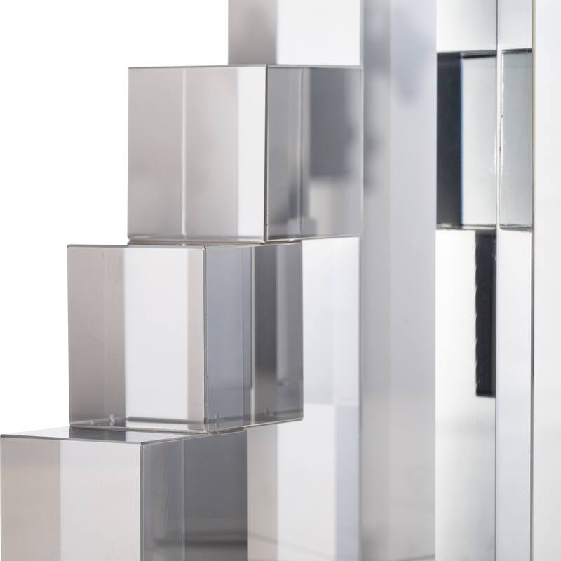Sagebrook Home Glass, Set Of 2 6" Tetrimino Bookends, Smoke, Novelty, 6"H, Solid Color - 5.0" x 2.0" x 6.0"