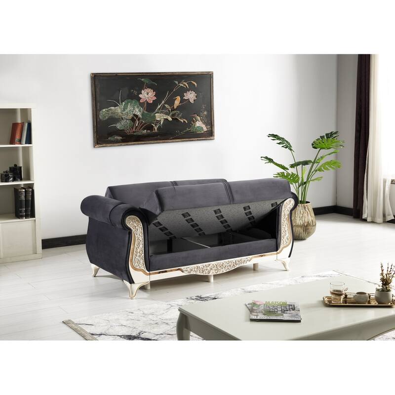 Tonlar 65" Rolled arms Sleeper Loveseat
