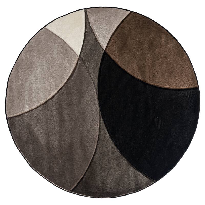 Rhodes Collection Abstract Circle Area Rug