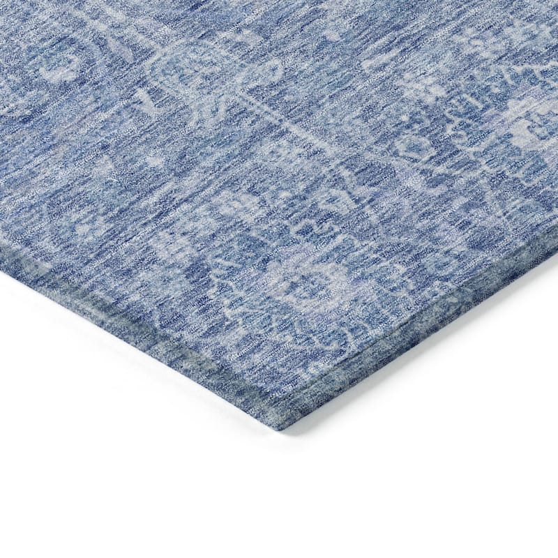 Machine Washable Indoor/ Outdoor Vintage Boho Chantille Rug