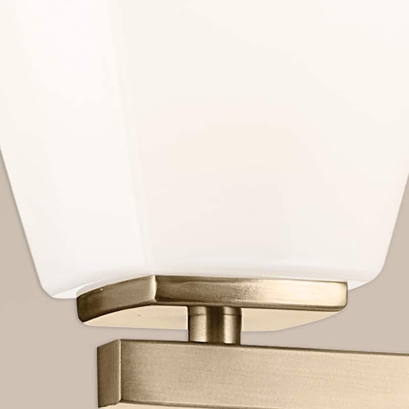 Kichler Lighting Marant 33.25" 4-Light Vanity Light with Opal Glass in Champagne Bronze