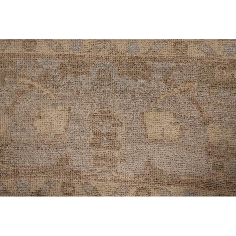 Vegetable Dye Oushak Area Rug Handmade Wool Carpet - 8'2" x 9'7"
