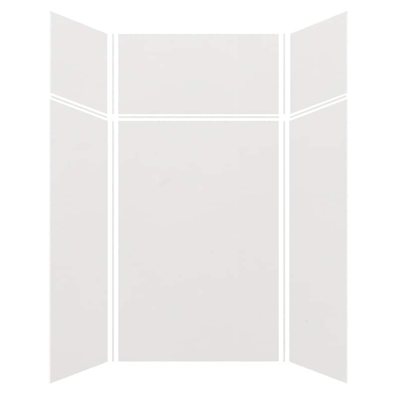 Transolid Expressions 48-in X 48-in X 96-in Glue to Wall Shower Walls - 48" x 48" x 96" - 48" x 48" x 96"