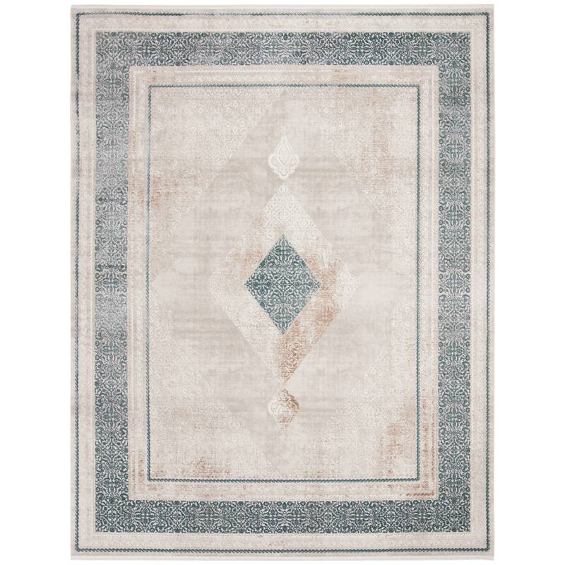 SAFAVIEH Eclipse Lauriane Vintage Boho Abstract Viscose Rug with