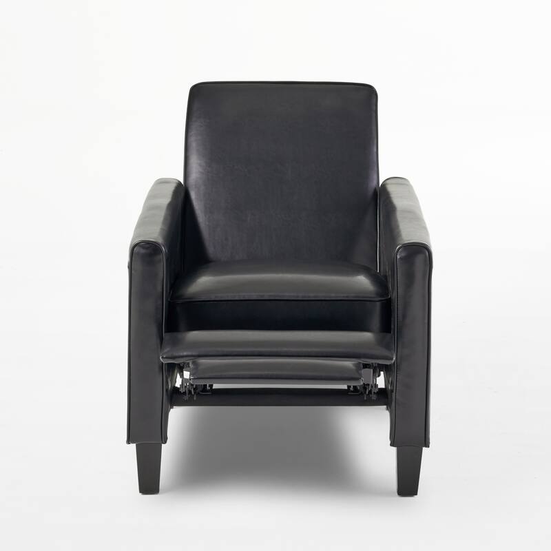 Pushback Recliner Chair, Fax Leather Armchair Push Back Accent Chair for Living Room, Home Theater Single Sofa Club Chair