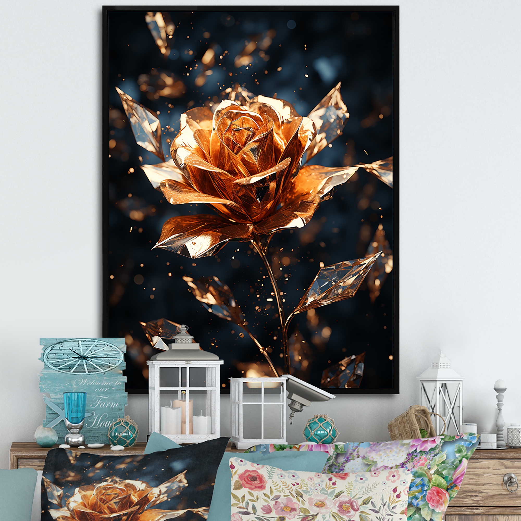 Black rose and gold store