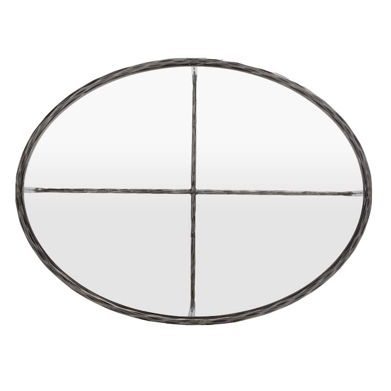 SAFAVIEH Couture Kathleen Oval Metal Coffee Table - 40 In W x 30 In D x 15 In H - 40"W x 30"D x 15"H