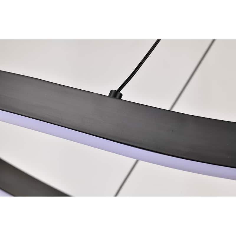 Sylas 48 Inch LED Pendant Matte Black Finish - Matte Black