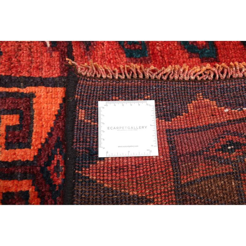 ECARPETGALLERY Hand-knotted Melis Vintage Red Wool Rug - 5'4 x 8'1