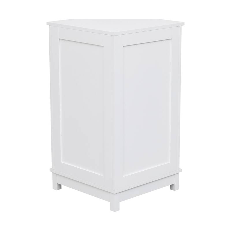 Bathroom Triangle Corner Storage Cabinet with Adjustable Shelf