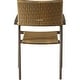 preview thumbnail 8 of 16, Maracay Tree Bark Outdoor Dining Set with Stackable Chairs (9-Piece)