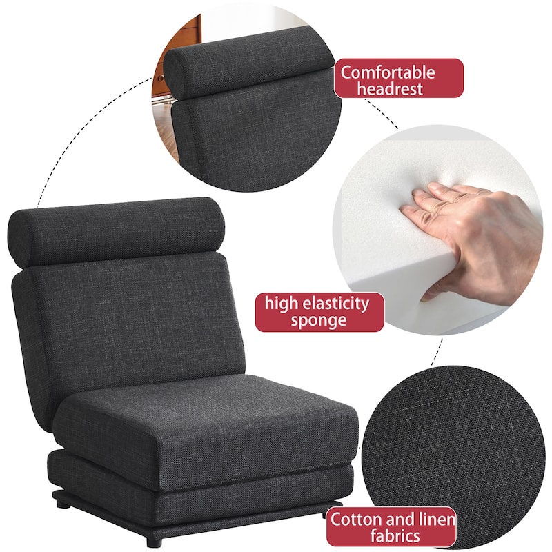 Portable Foldable Single Sofa Chair with Pillow