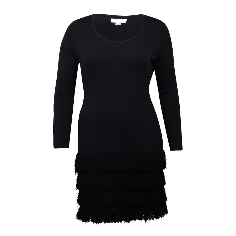 calvin klein fringe dress