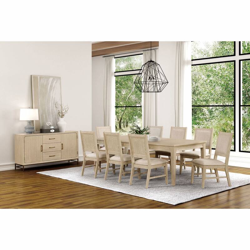 Furniture of America Drayden Light Oak Wood Side Chair (Set of 2)