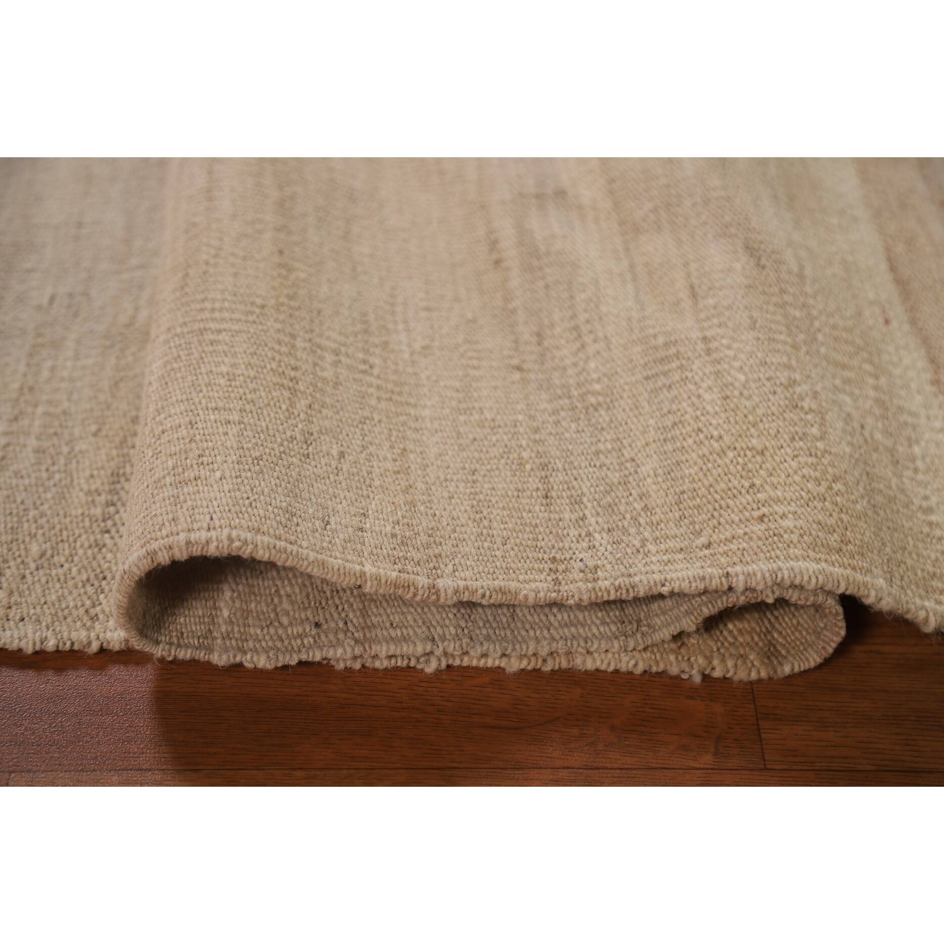 Modern Kilim Earth Tone Area Rug FlatWeave Wool Carpet 4'4" x 5'8" Bed Bath & Beyond 36218287