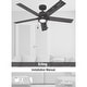 preview thumbnail 12 of 16, Hunter Erling Ceiling Fan with LED Light Kit and Pull Chain - Modern Rustic, Transitional