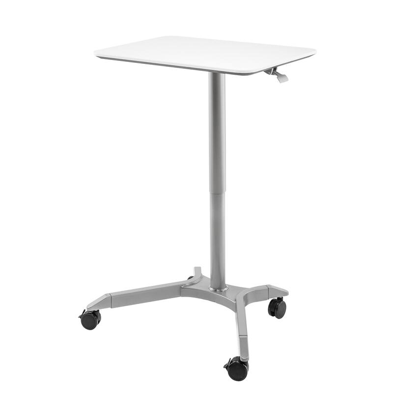 airLIFT XL 28" Pneumatic Height Adjustable Sit-Stand Mobile Laptop Computer Desk Cart