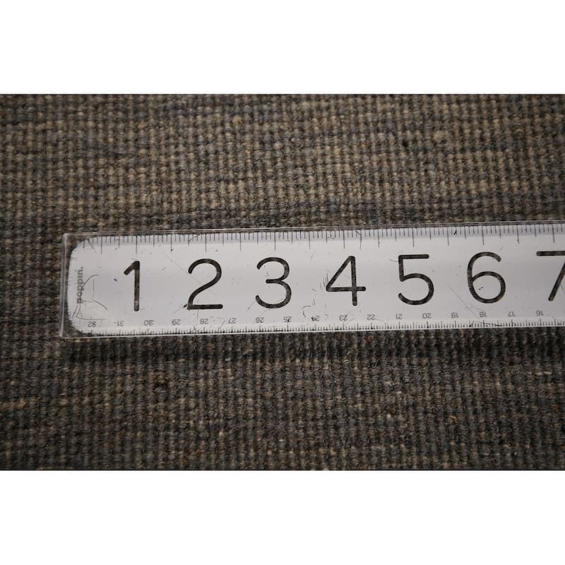 Gray Modern Gabbeh Oriental Area Rug Handmade Dining Room Wool Carpet - 5'8" x 7'11"