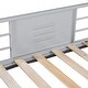preview thumbnail 8 of 11, Twin over Full Metal Bunk Bed with Safety Vent Board Guardrail