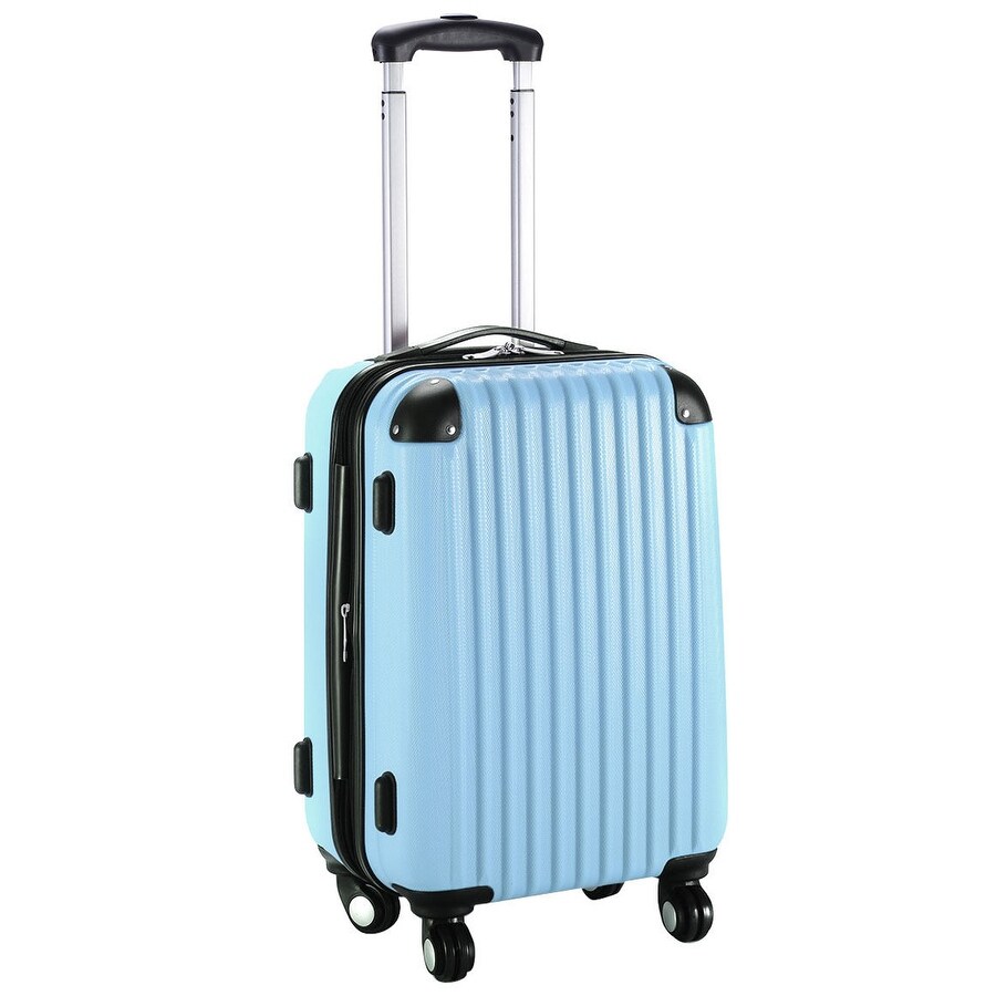 blue carry on suitcase