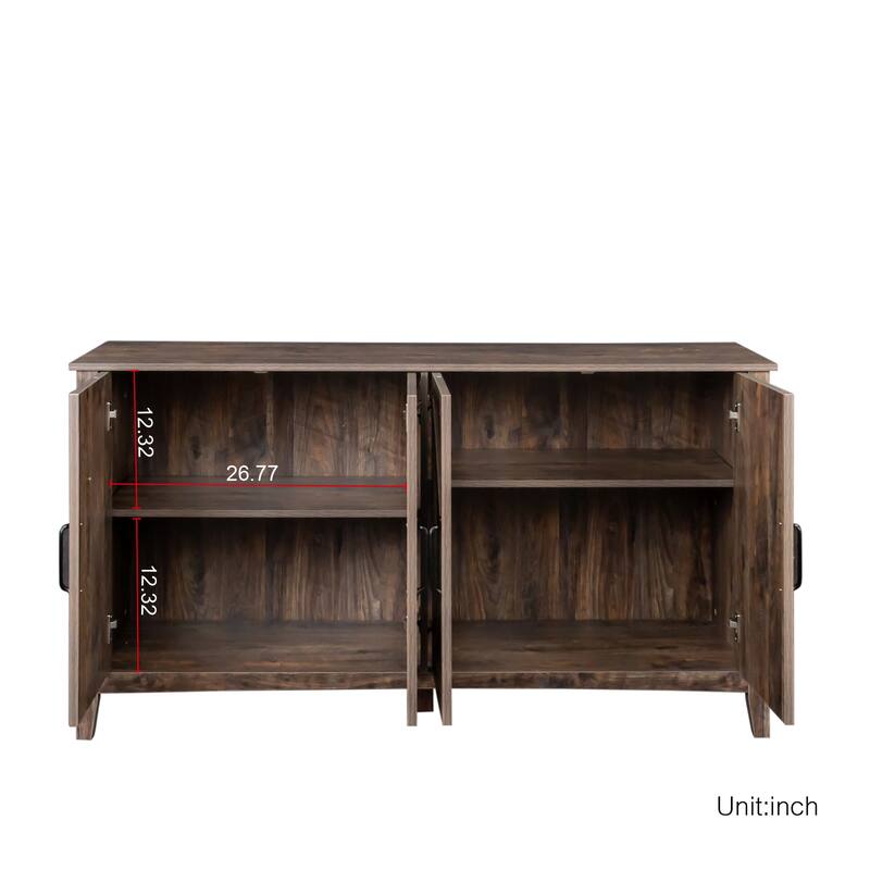 Sideboard Cabinet with Ample Storage for Bedroom, Office, and Living Room Organization
