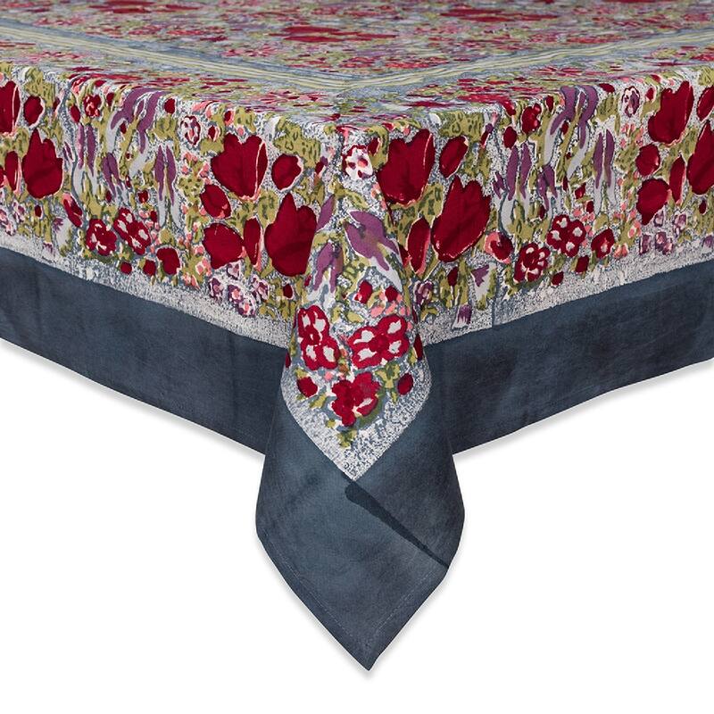 Couleur Nature Jardine Rectangle Tablecloth - Red/Grey Rectangle - 59-inches by 86-inches