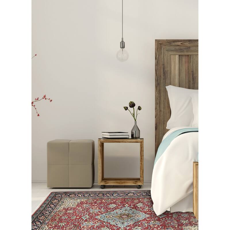 ECARPETGALLERY Hand-knotted Anadol Red Wool Rug - 4'7 x 5'11